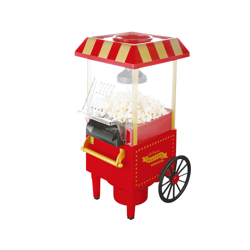 BJX-B009 Vintage Hot Air Popcorn Machine na may Mga Gulong