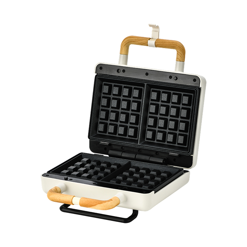 BJX-S003C 800W 2-Slice Waffle Maker na may mga Fixed Plate