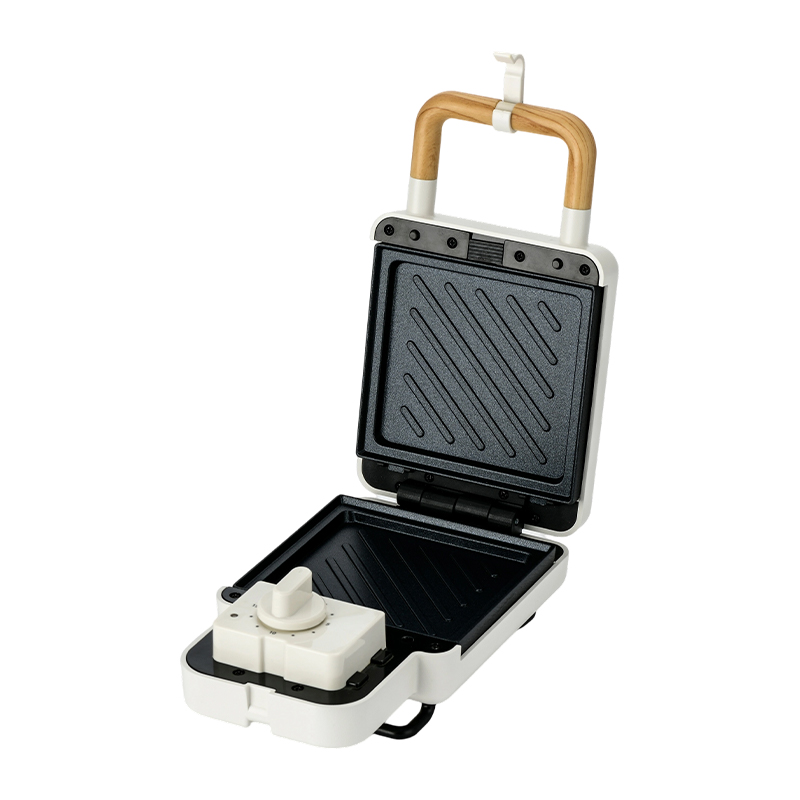 BJX-S006 15-Minutong Timer Single-Slice Plate Mga Matatanggal na Plate ng Sandwich Maker 