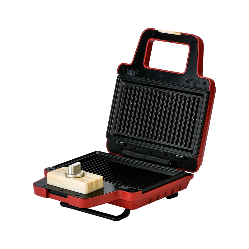 BJX-S008 800W 2-slice na Matatanggal na Mga Plato ng Sandwich Waffle Maker