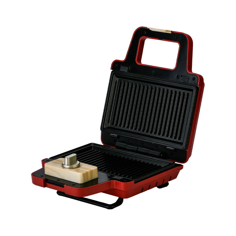BJX-S008 800W 2-slice na Matatanggal na Mga Plato ng Sandwich Waffle Maker