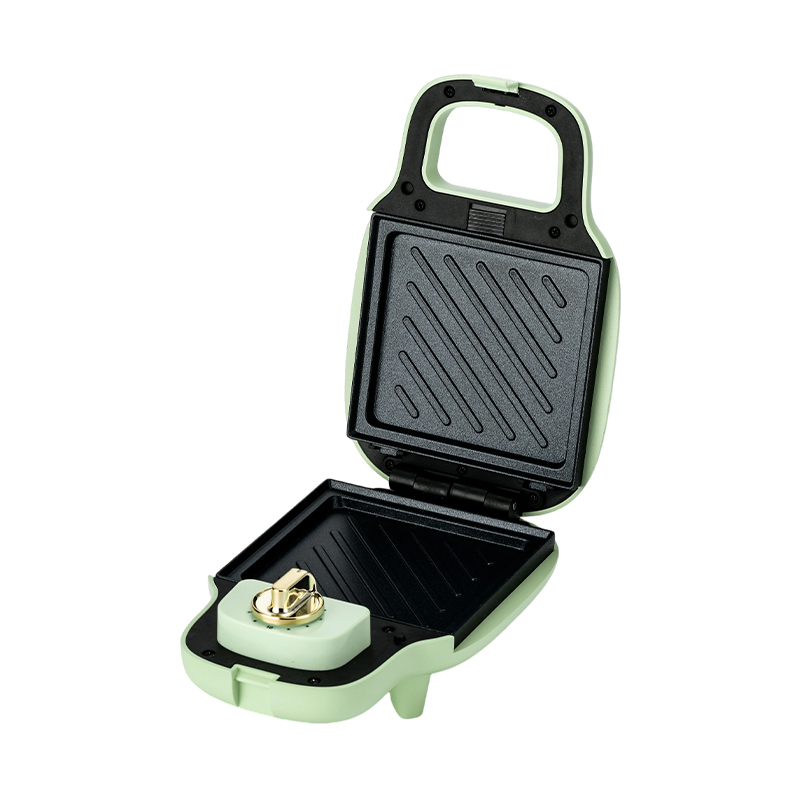 BJX-S013 15-Minute Timer Single-Slice Multifunction Sandwich Maker Na May Mga Matatanggal na Plate