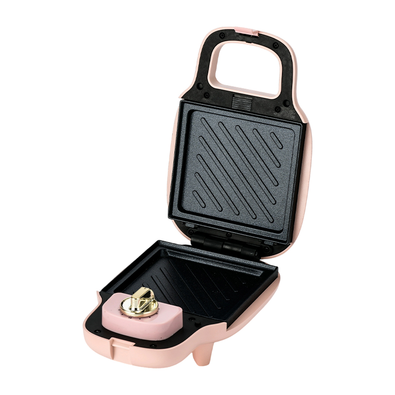 BJX-S013 15-Minute Timer Single-Slice Multifunction Sandwich Maker Na May Mga Matatanggal na Plate