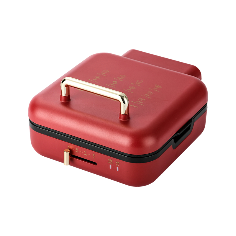 BJX-S017 24x24cm Grill Pan na may Grill (Temperature Control + Wood Grain Handle)