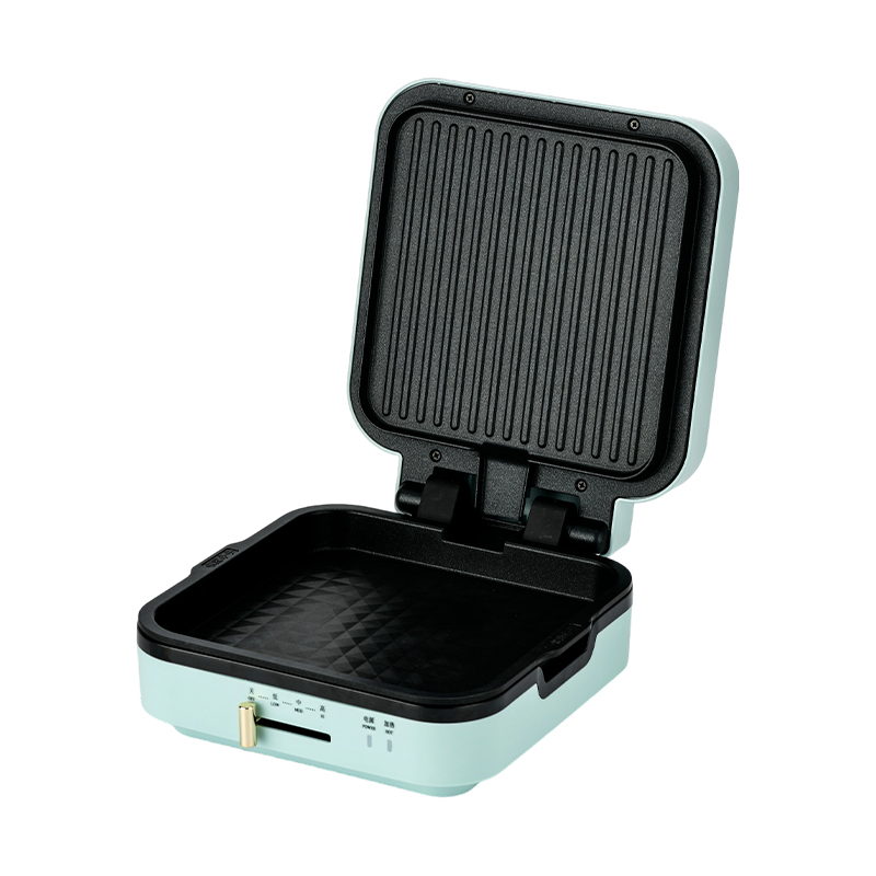 BJX-S018 24x24cm Grill Maker na may Temperature Control at Mga Matatanggal na Plate