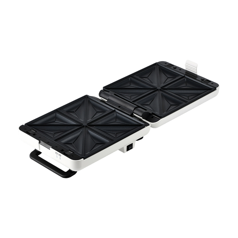 BJX-S026 4-Slice 180° Open Grill & Sandwich Maker na may 3-Level Control at Oil Drip Tray