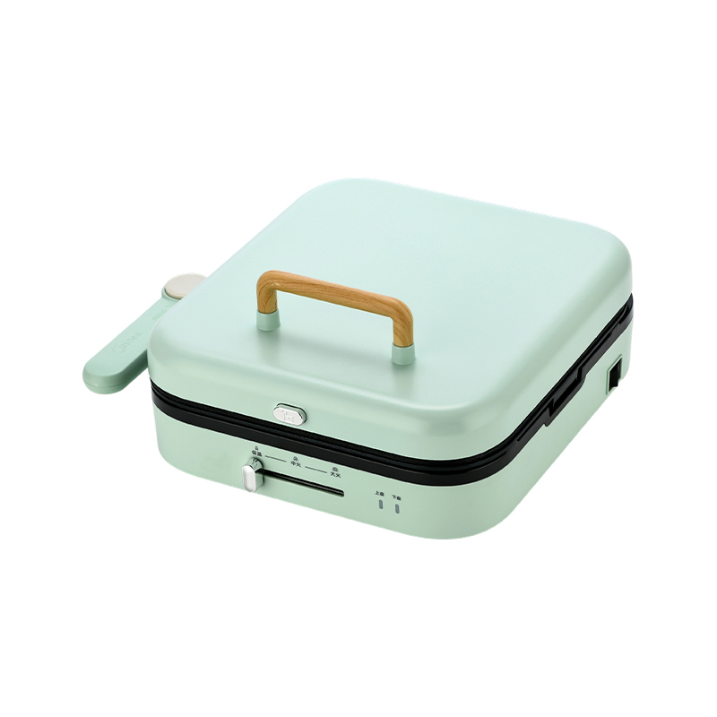 BJX-S022 28x28cm 180° Pagbubukas at Pagsasara ng Temperature Control na Matatanggal na Plate Malaking Grill